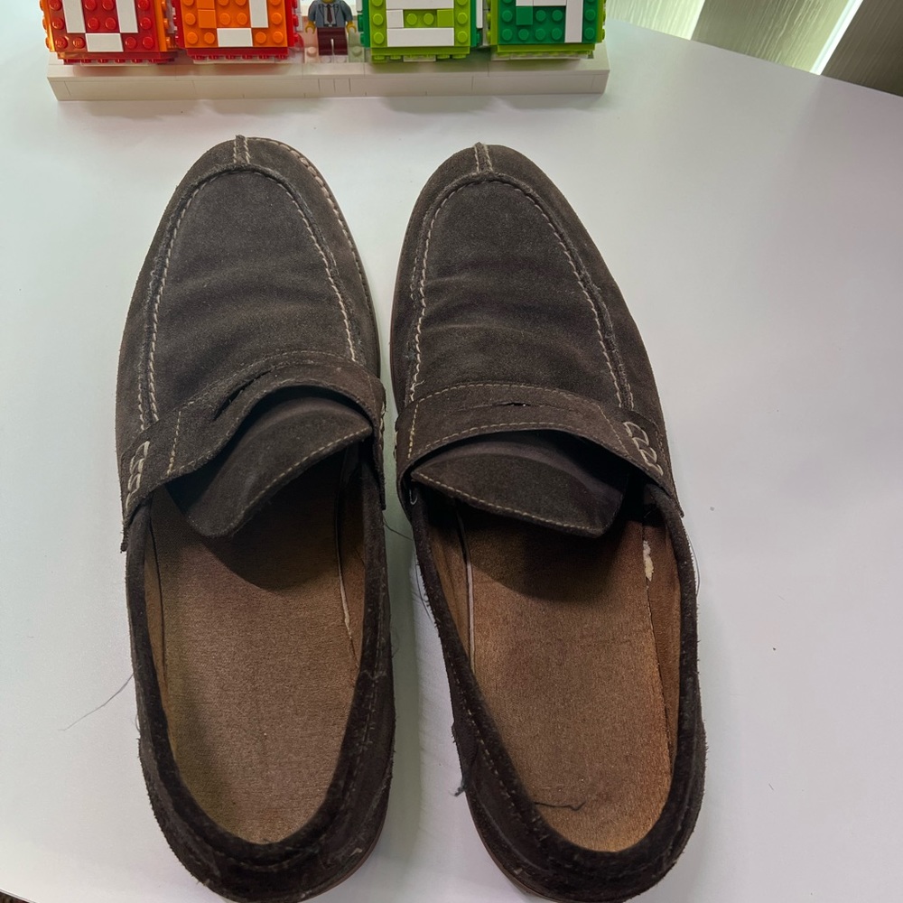 Brown Suede Loafers